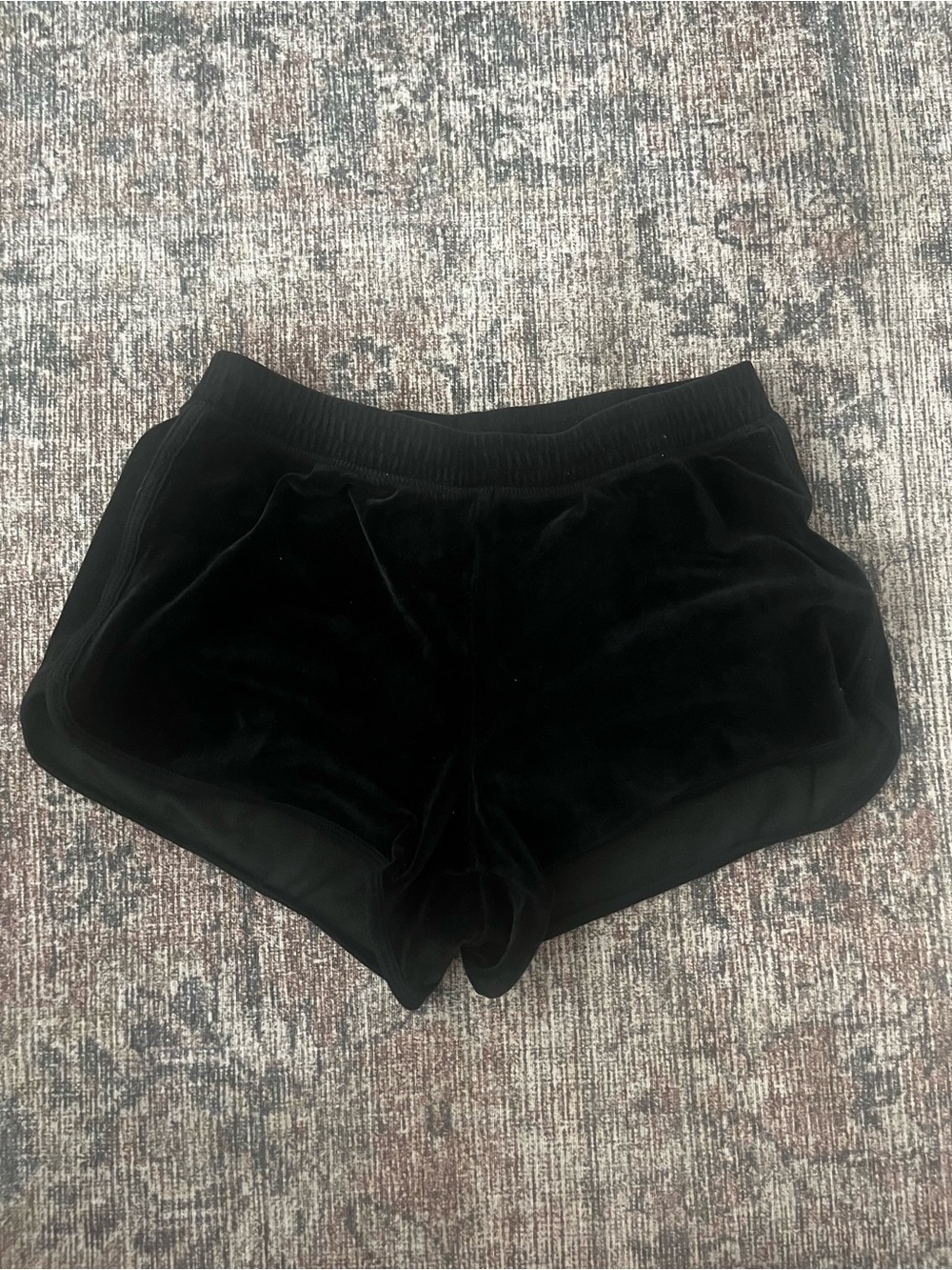 Hollister Black Velvet Athletic Shorts